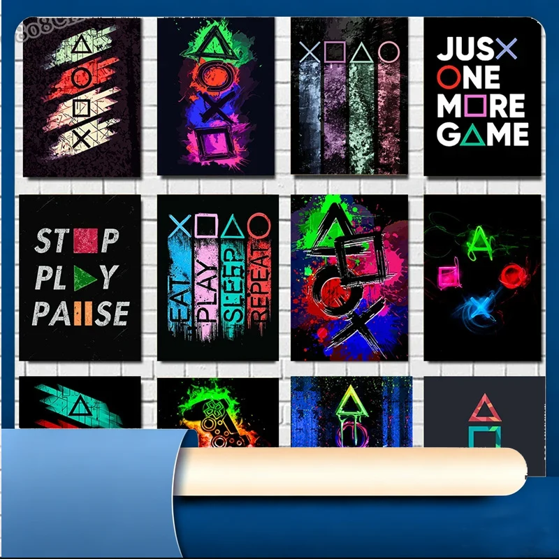 Esports Gaming Poster - Poster dan Cetakan Game Minimalis, Lukisan