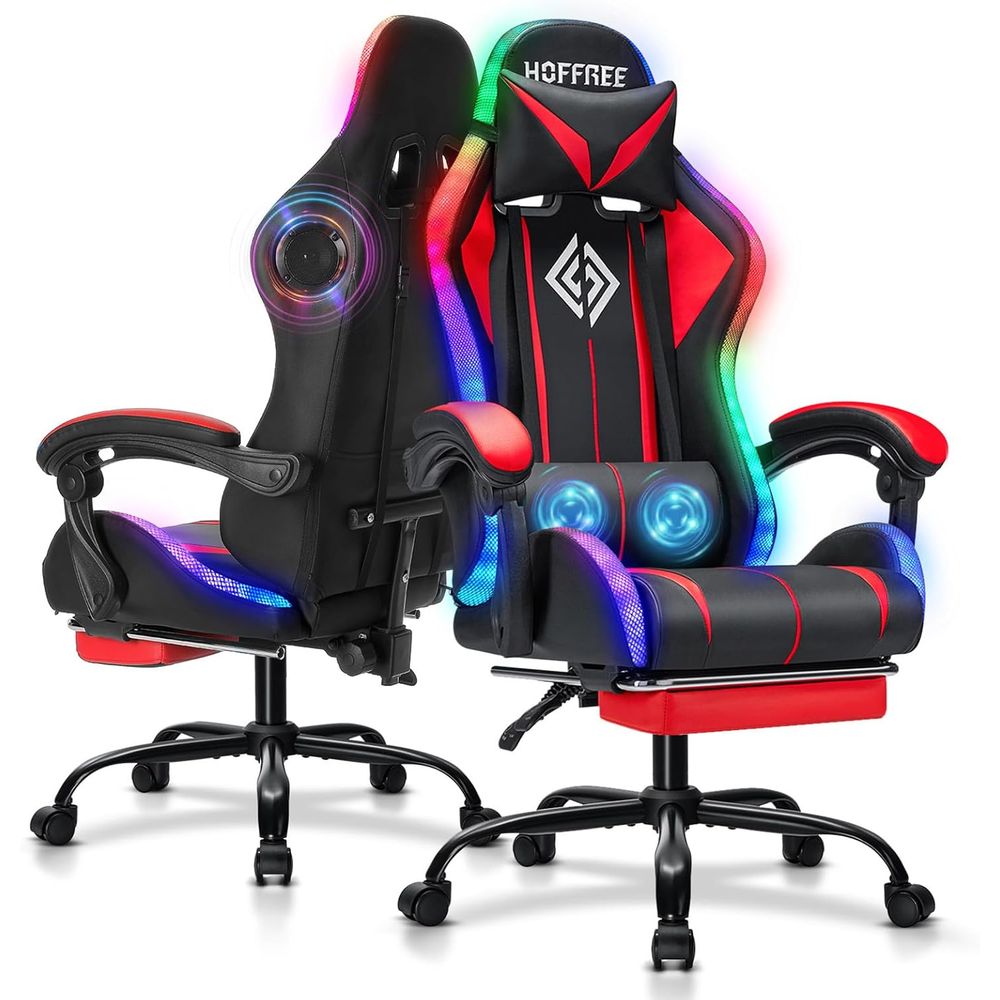 Rgb Gaming Chair - Kursi Gaming RGB dengan Speaker Bluetooth