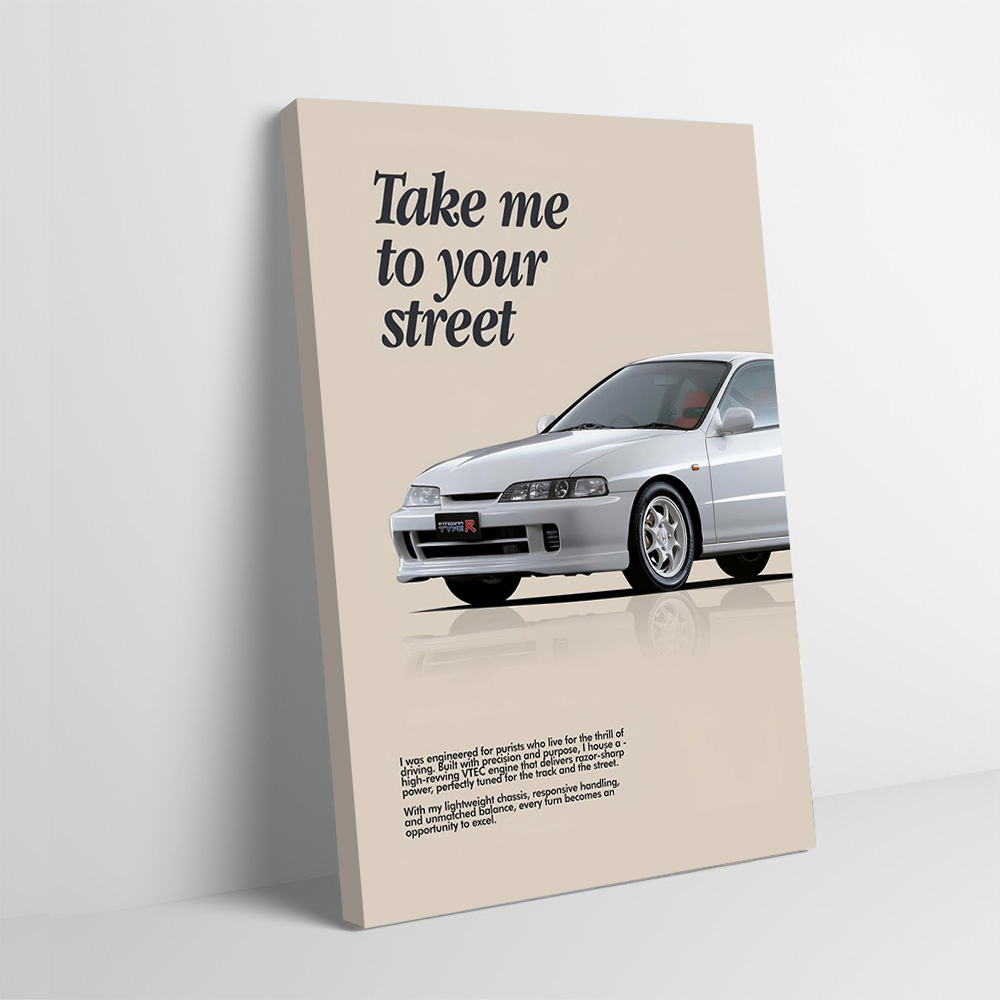 Esports Gaming Poster - Poster Cetak Mobil Sport Integra Type