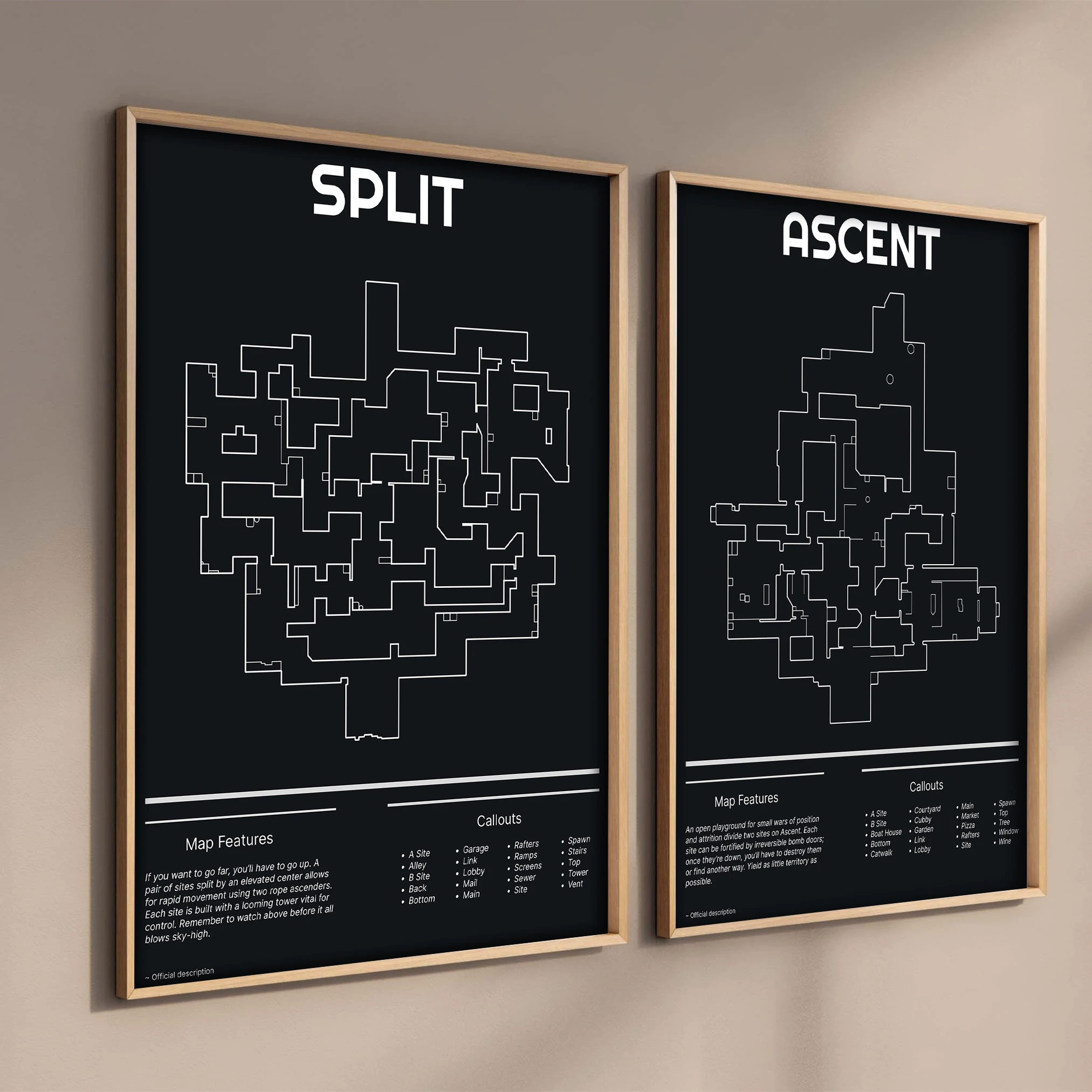 Esports Gaming Poster - Retro 2023 Permainan Populer Peta Valorant