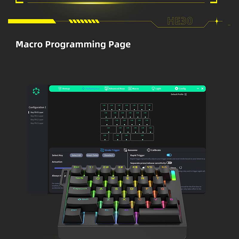 HE30 Keyboard Gaming Mekanik 2 - Gaming Esports Esports ulasan dan harga