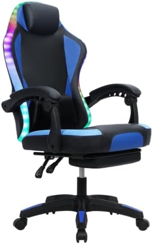 Kursi Gaming Ergonomis LED RGB - Rgb Gaming Chair ulasan dan harga