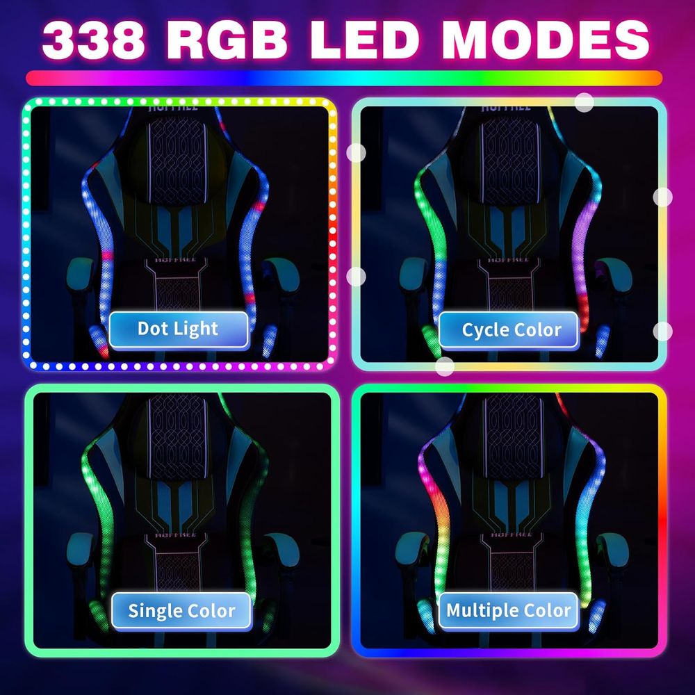 Kursi Gaming dengan Lampu LED, - Rgb Gaming Chair ulasan dan harga