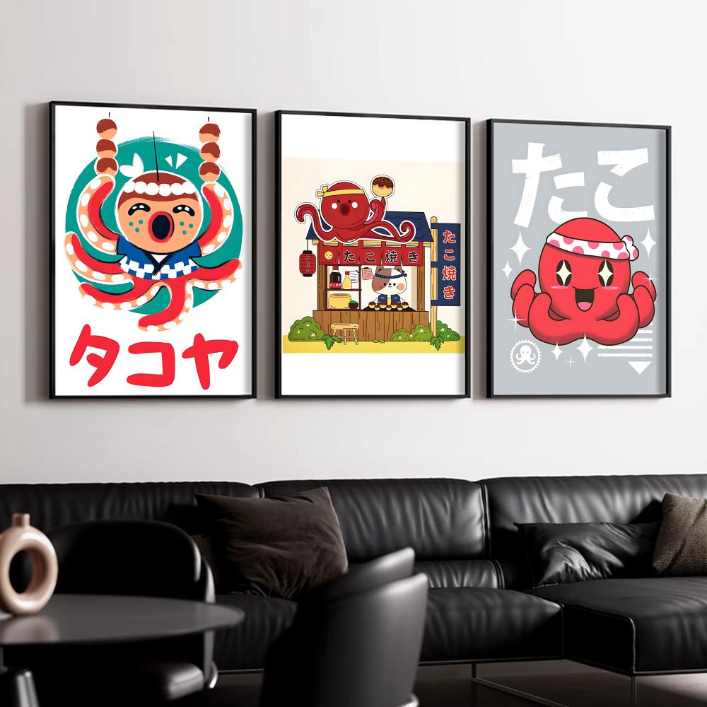 Poster Dinding Takoyaki Lucu,  - Esports And Gaming Lounge ulasan dan harga