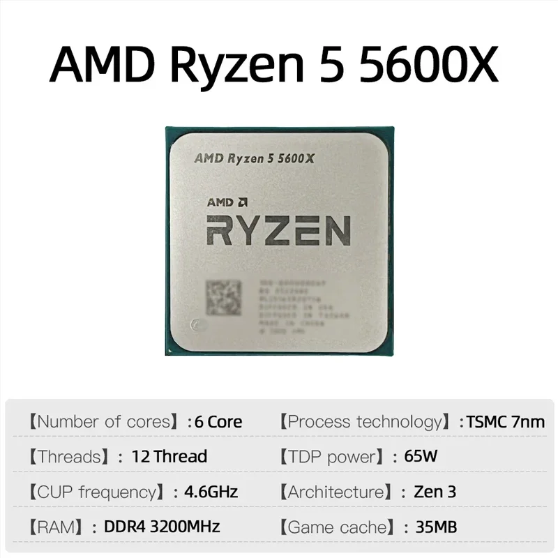 Prosesor AMD Ryzen 5 5600X CPU - Amd Cpu Ryzen 5 ulasan dan harga