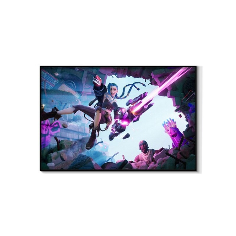 Arcane Jinx Versi Ganda Tanpa  - Esports Gaming Poster ulasan dan harga