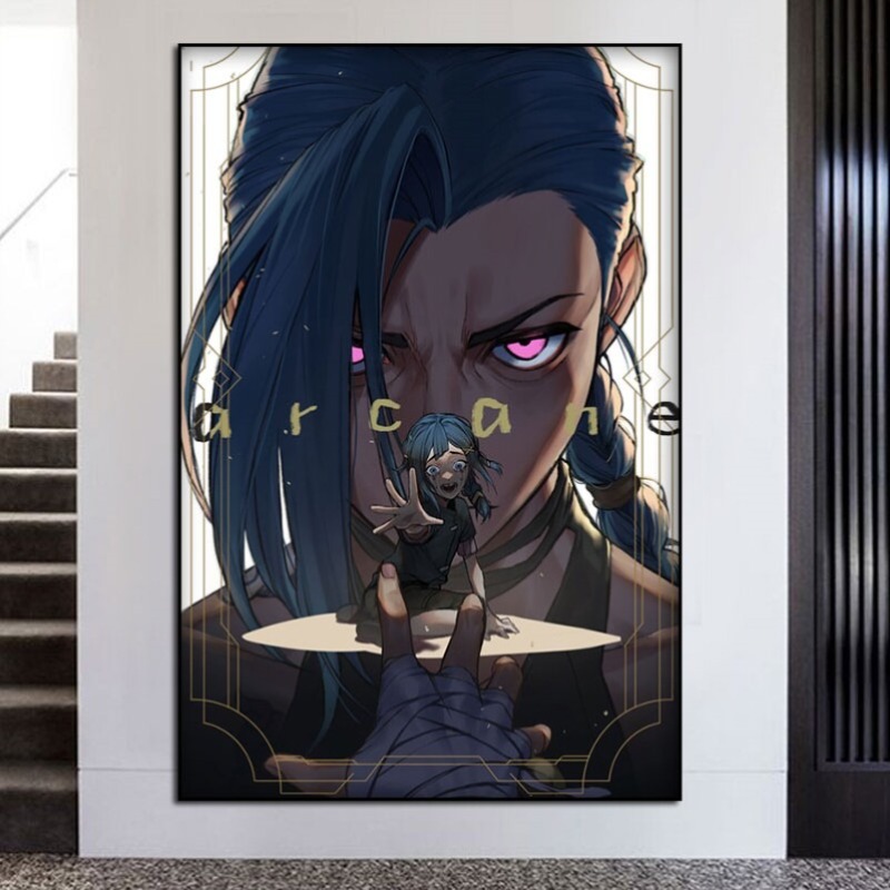 Arcane Jinx Versi Ganda Tanpa  - Esports Gaming Poster ulasan dan harga