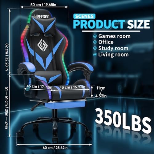 Kursi Gaming RGB dengan Pijata - Rgb Gaming Chair ulasan dan harga