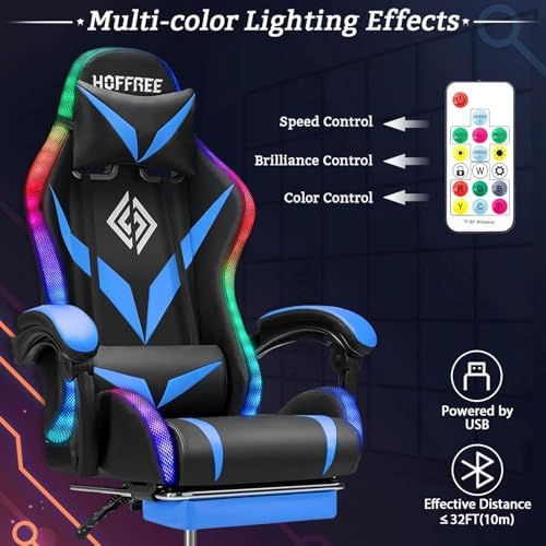 Kursi Gaming RGB dengan Pijata - Rgb Gaming Chair ulasan dan harga