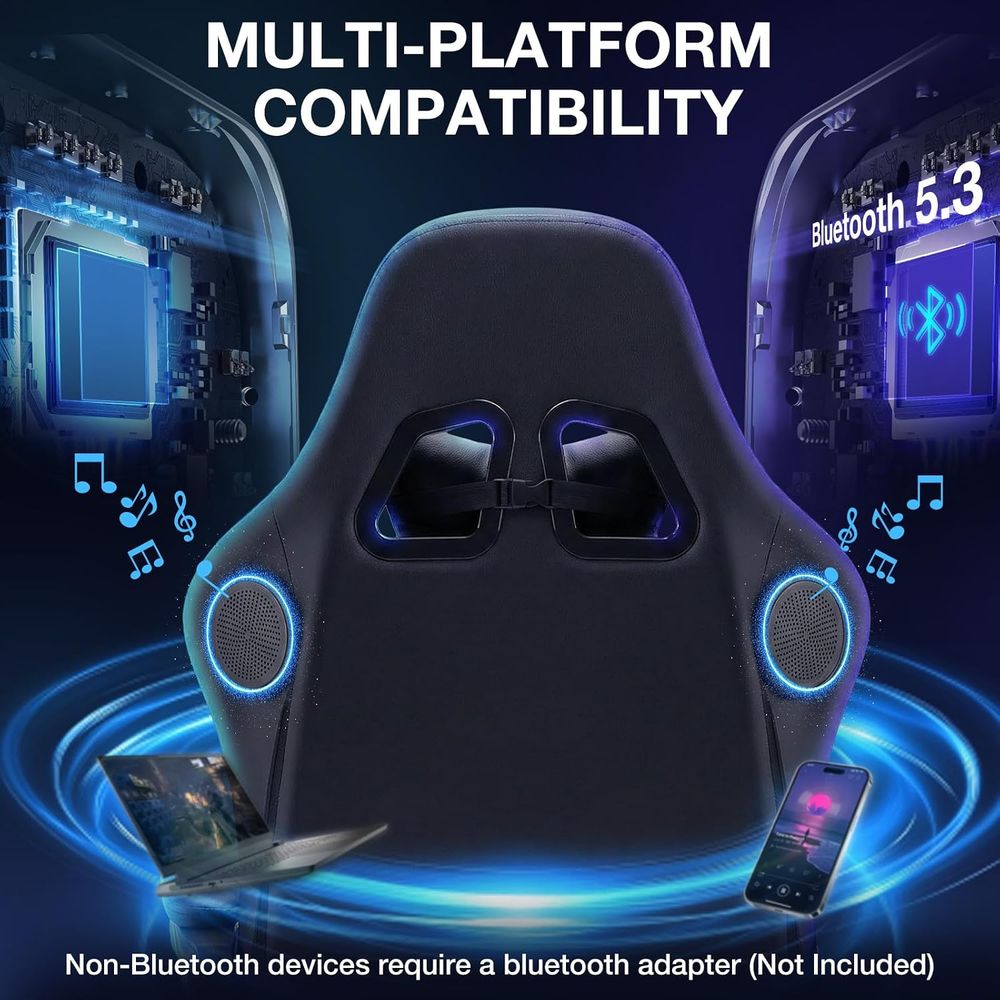 Kursi Gaming RGB dengan Speake - Rgb Gaming Chair ulasan dan harga