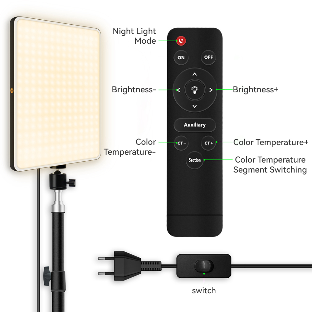 Lampu Video LED Kit Studio Fot - Led Light Panel Stream ulasan dan harga