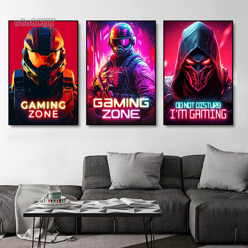 Dragon Assassin Space Armor Ga - Esports Gaming Poster ulasan dan harga