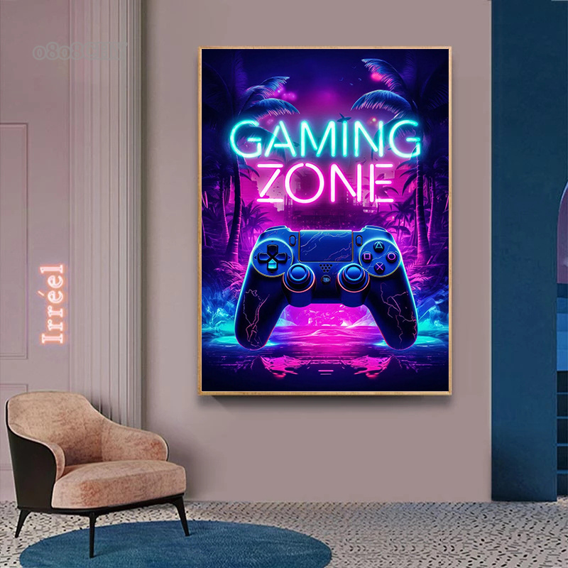 Dragon Assassin Space Armor Ga - Esports Gaming Poster ulasan dan harga