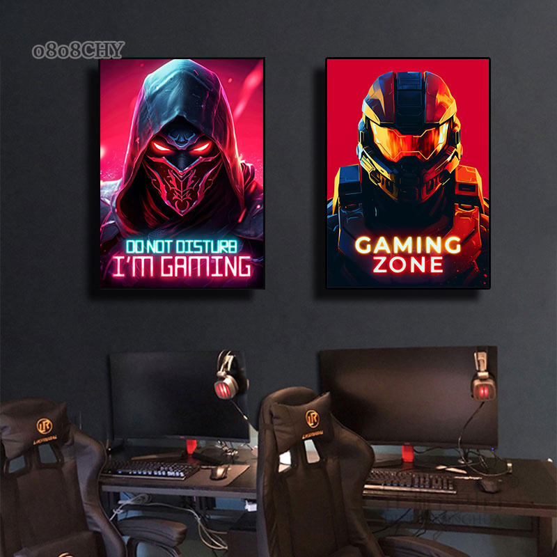 Dragon Assassin Space Armor Ga - Esports Gaming Poster ulasan dan harga