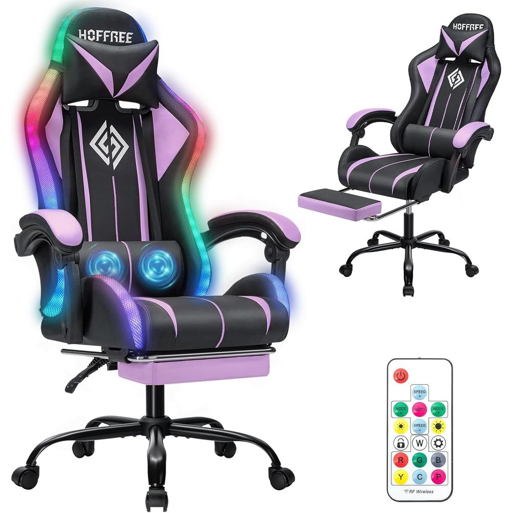Kursi Gaming Ergonomis LED RGB - Rgb Gaming Chair ulasan dan harga