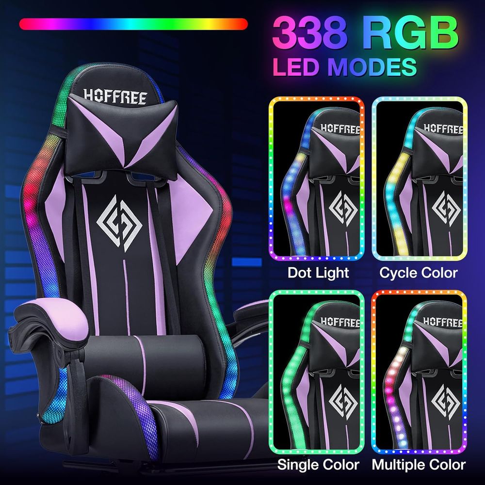 Kursi Gaming Ergonomis LED RGB - Rgb Gaming Chair ulasan dan harga