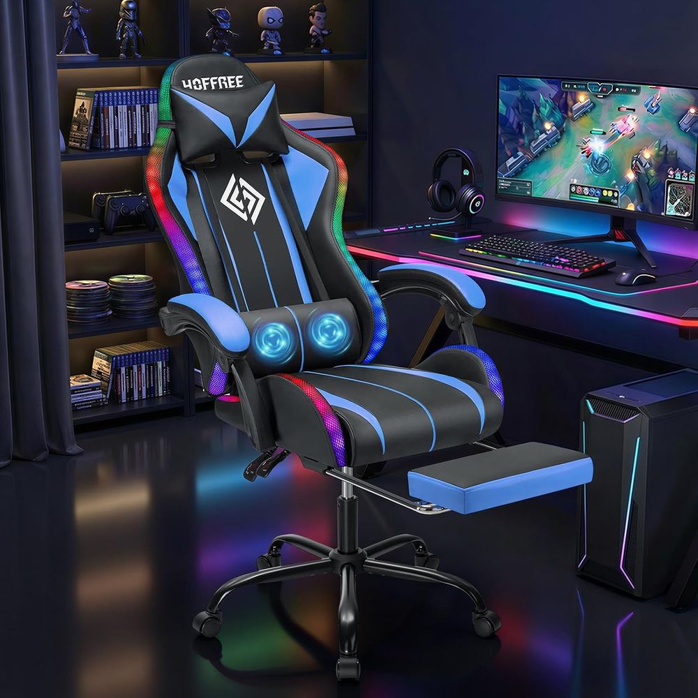 Kursi Gaming LED dengan Lampu  - Rgb Gaming Chair ulasan dan harga