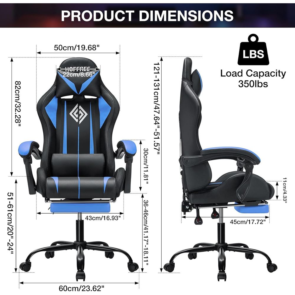 Kursi Gaming LED dengan Lampu  - Rgb Gaming Chair ulasan dan harga