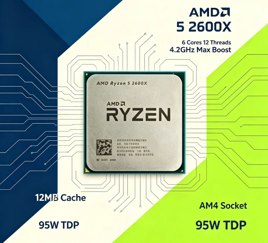 Prosesor Desktop AMD R5 2600X  - Esports Gaming Pc ulasan dan harga